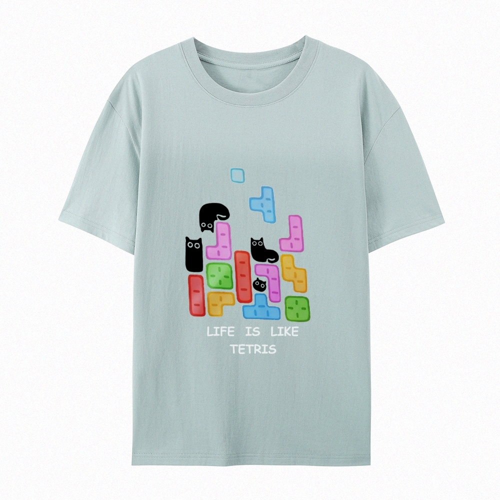 Tetris Cat T-Shirt