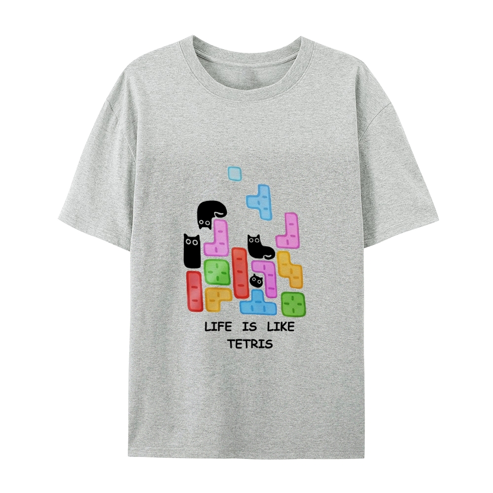 Tetris Cat T-Shirt