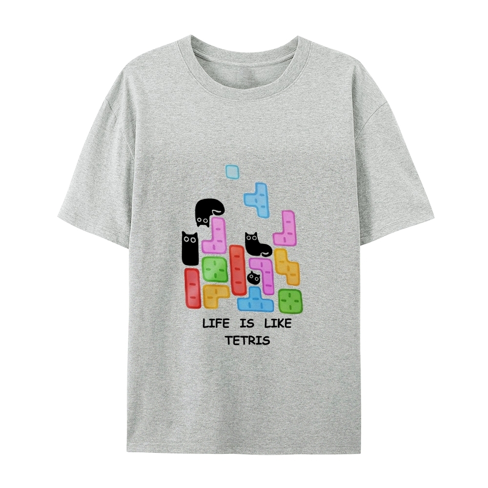 Tetris Cat T-Shirt