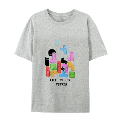 Tetris Cat T-Shirt