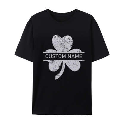 Custom St. Patrick's Vintage Luck T-Shirt,  Personalized Lucky Shamrock Shirt,  St Patty's Day Shirt,Limited Edition Irish Heritage Tee