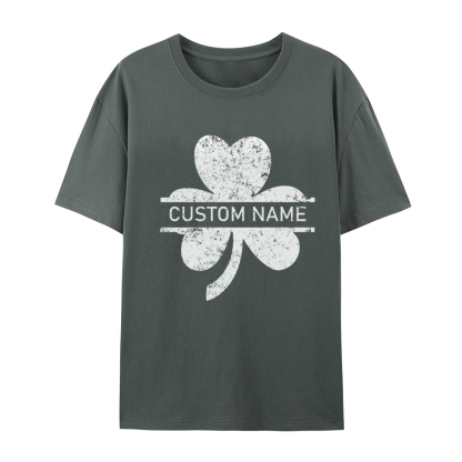 Custom St. Patrick's Vintage Luck T-Shirt,  Personalized Lucky Shamrock Shirt,  St Patty's Day Shirt,Limited Edition Irish Heritage Tee
