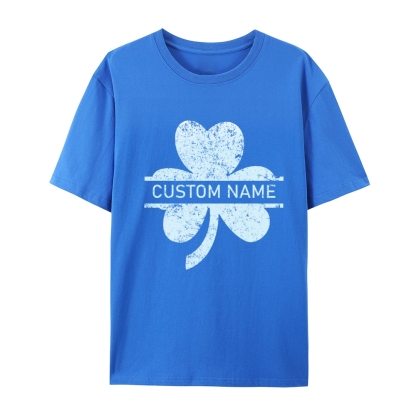 Custom St. Patrick's Vintage Luck T-Shirt,  Personalized Lucky Shamrock Shirt,  St Patty's Day Shirt,Limited Edition Irish Heritage Tee