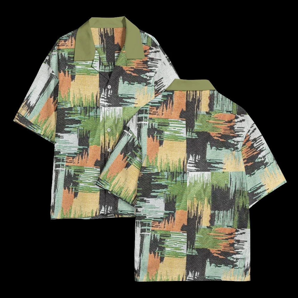 Cuban Collar Short Sleeve Shirt 2503000072