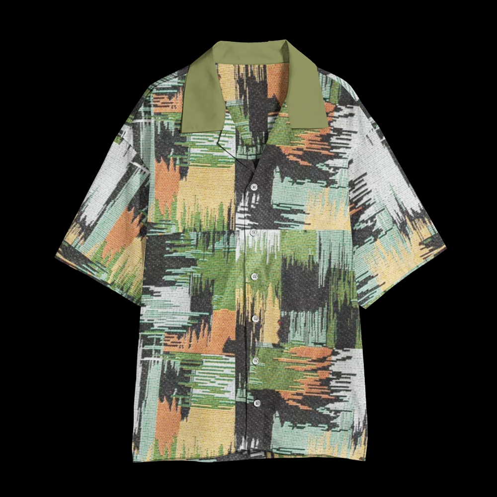 Cuban Collar Short Sleeve Shirt 2503000072