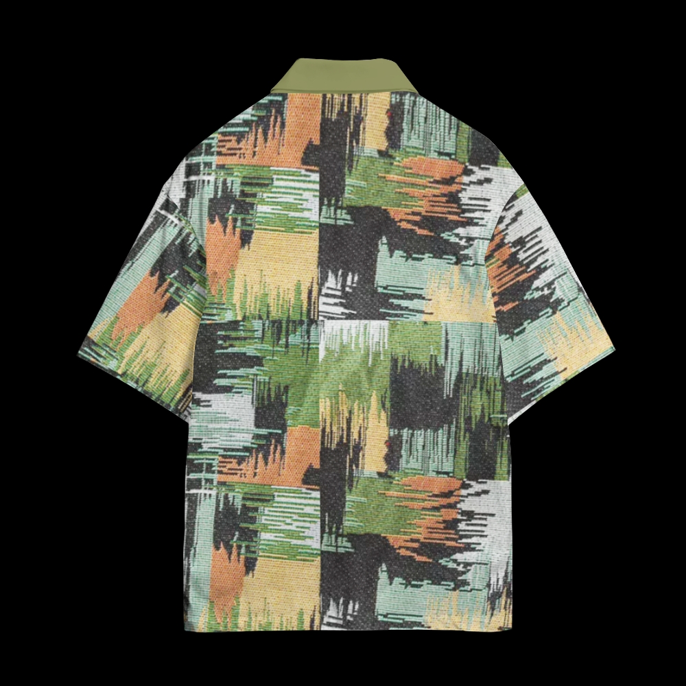 Cuban Collar Short Sleeve Shirt 2503000072