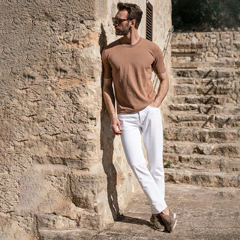 Men's Summer Breathable Slip-On Loafers，Casual Driving Shoes All-Day Comfort