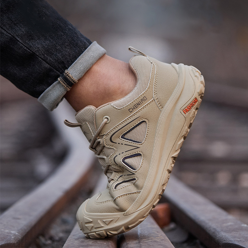 EN ISO 20345 Certified Steel Toe Safety Shoes Anti-Puncture Slip-Resistant Work Boots with Breathable Mesh & Reflective Design