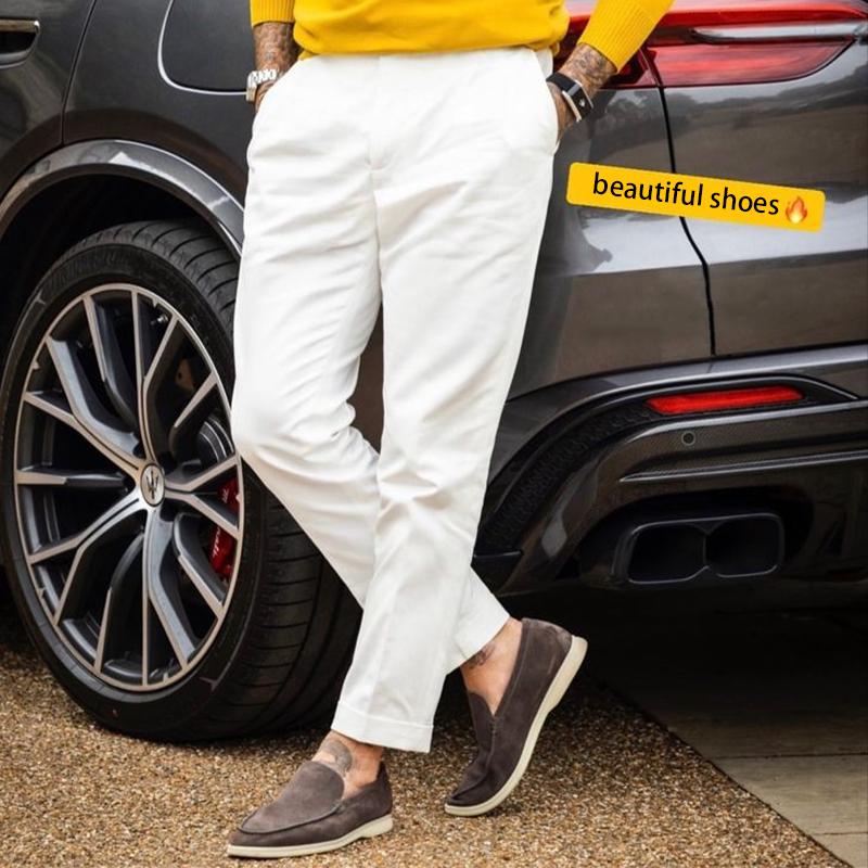 Men's Summer Breathable Slip-On Loafers，Casual Driving Shoes All-Day Comfort