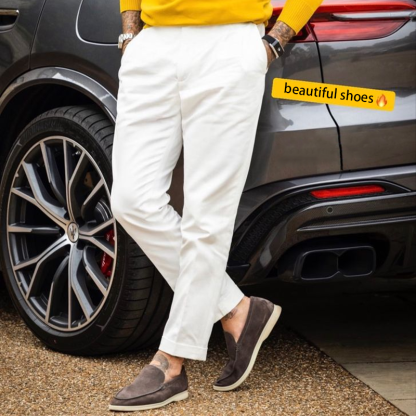 Men's Summer Breathable Slip-On Loafers，Casual Driving Shoes All-Day Comfort