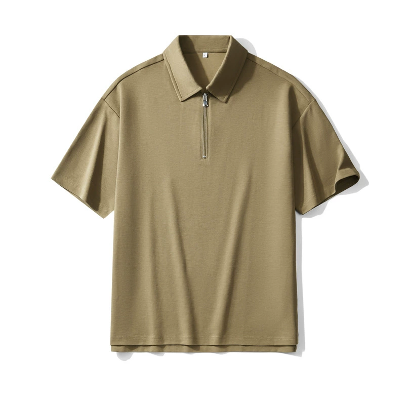 Men's Half Zip Polo Shirt, Short Sleeve Casual Top with Collar, Premium Comfort & Style