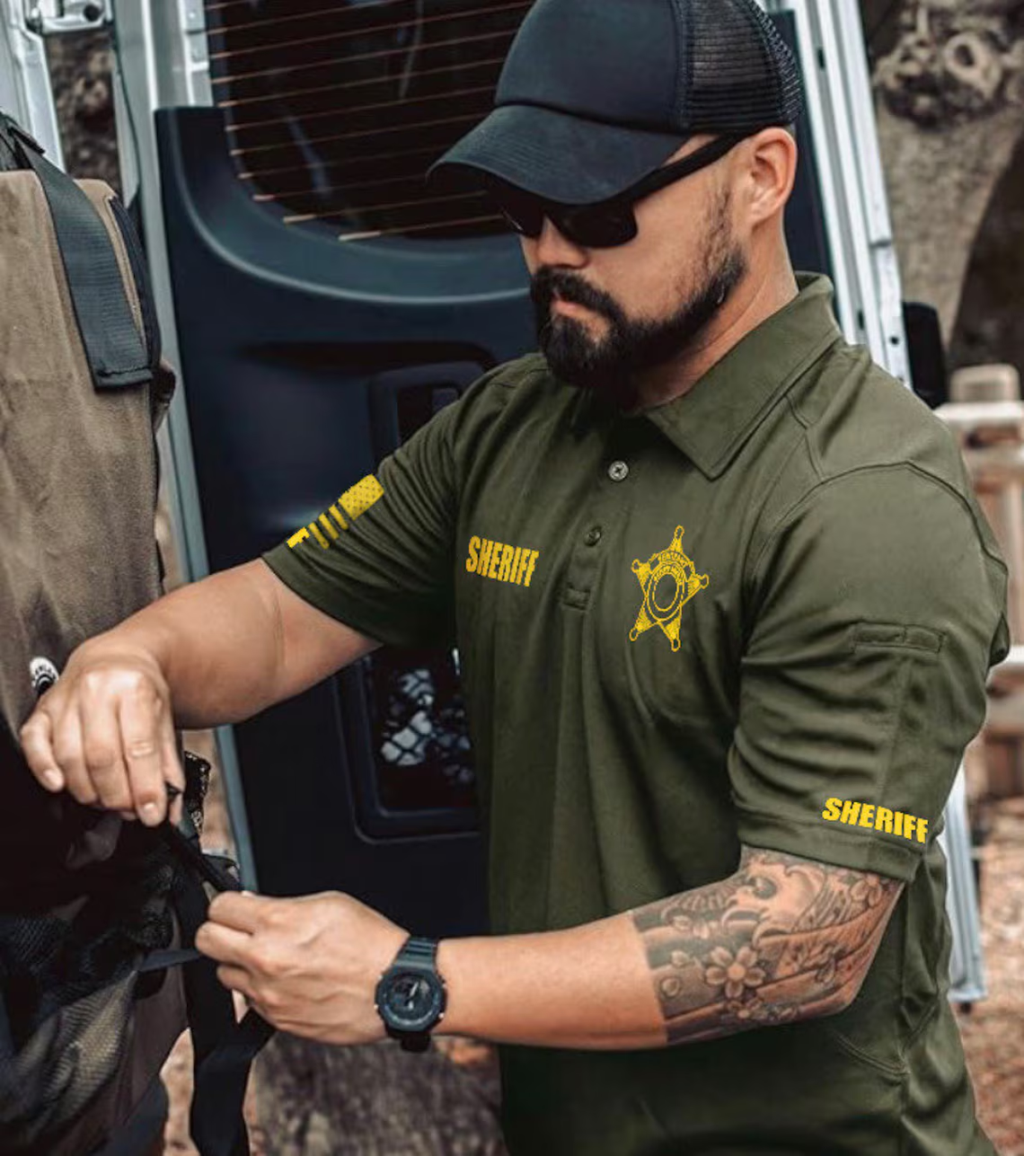 Custom Police Tactical Polo Shirt