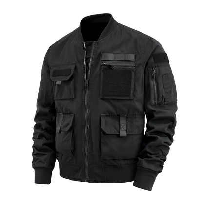 Mens Waterproof Mountain Camping Jacket - Multi-Pocket Outdoor Windbreaker With Hood, Lightweight Hiking Raincoat For Trekking, Travel & Urban Adventure