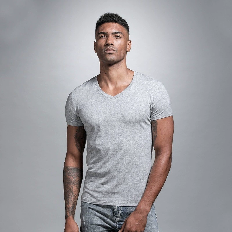 Men's Slim Fit V-Neck Tee