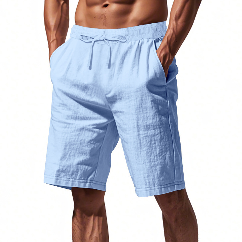 Men's Linen Summer Vacation Beach Shorts