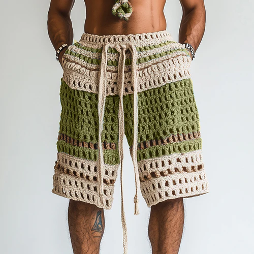 Men's Holiday Braided Beach Shorts