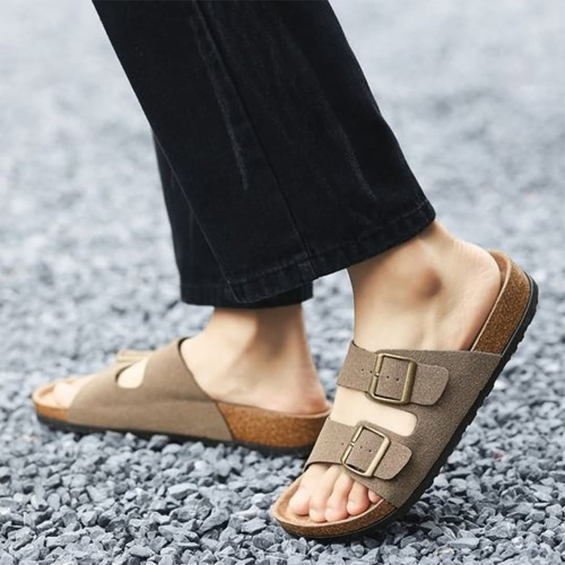 Men's Two-Strap Slides For All-Day Comfort & Versatile Styling