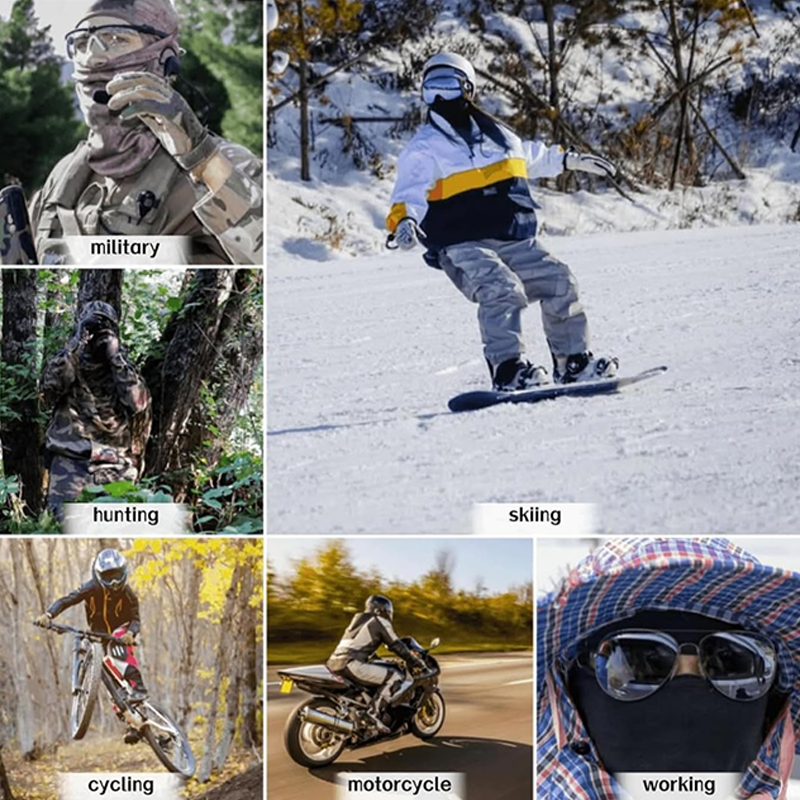 6-in-1 Camo Balaclava Mask