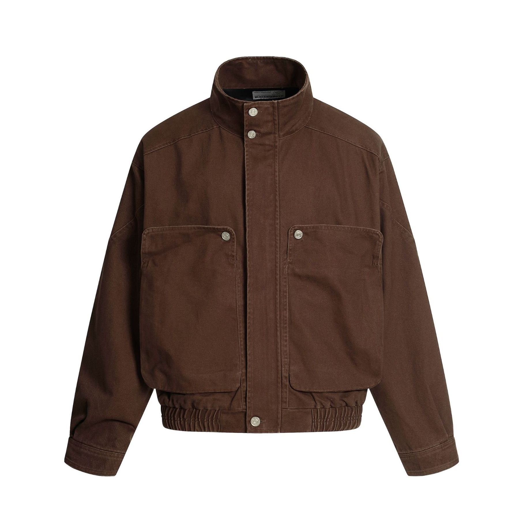 Men’s Street Style Patchwork Jacket – Autumn High Street Loose Fit Fashion Outerwear