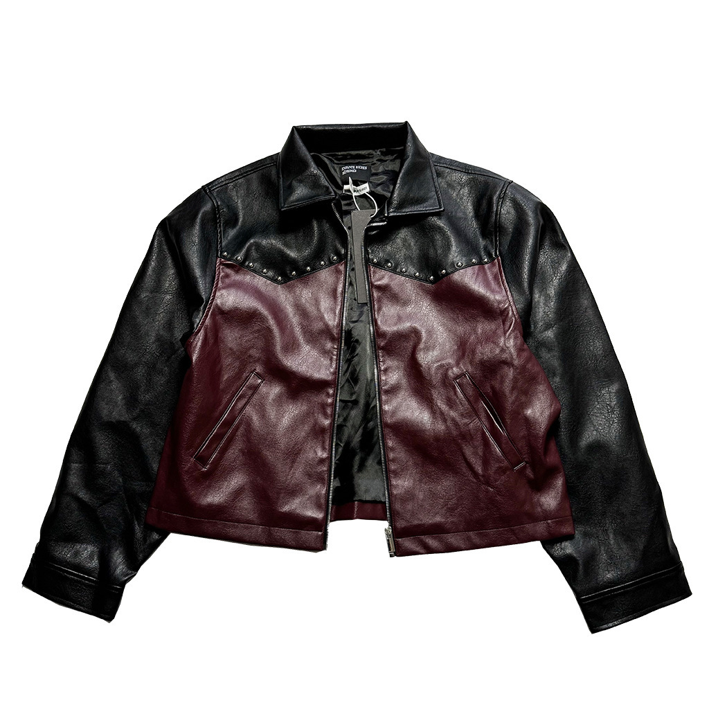 Men's Short Leather Jacket — Vintage Street Style Cropped PU Coat, Fashion Motorcycle Outerwear