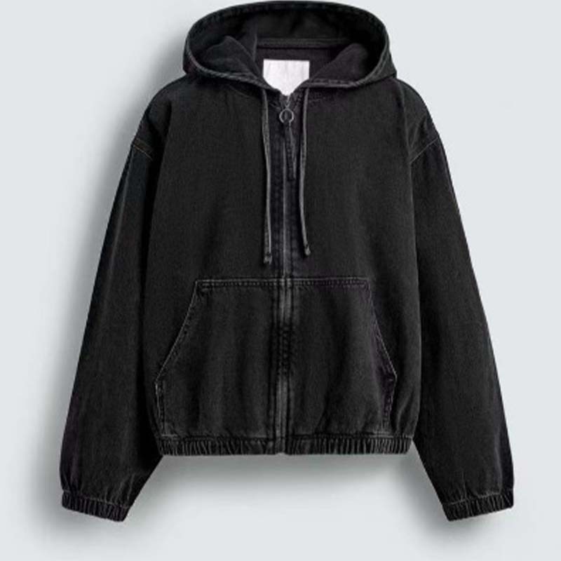 Early Autumn Vintage Cotton Hooded Jacket for Men | Retro Casual Outerwear