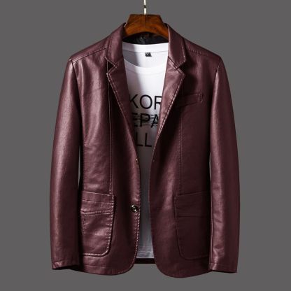 Trendy Slim Fit Stylish Biker Leather Jacket