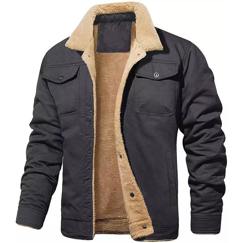 Men's Padded Cargo Casual Jacket
