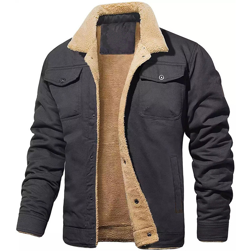 Men's Padded Cargo Casual Jacket