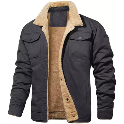 Men's Padded Cargo Casual Jacket