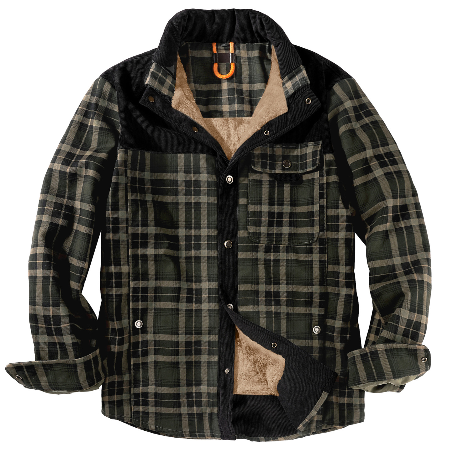 Men's Plaid Thermal Jacket
