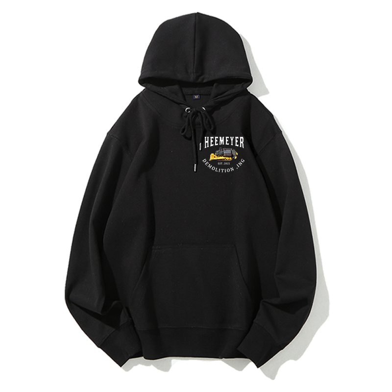 Heemeyer Demolition INC Unisex Hoodie - 300GSM Heavyweight Cotton | Date Personalization | Streetwear Essentials (Oversized Fit Available)