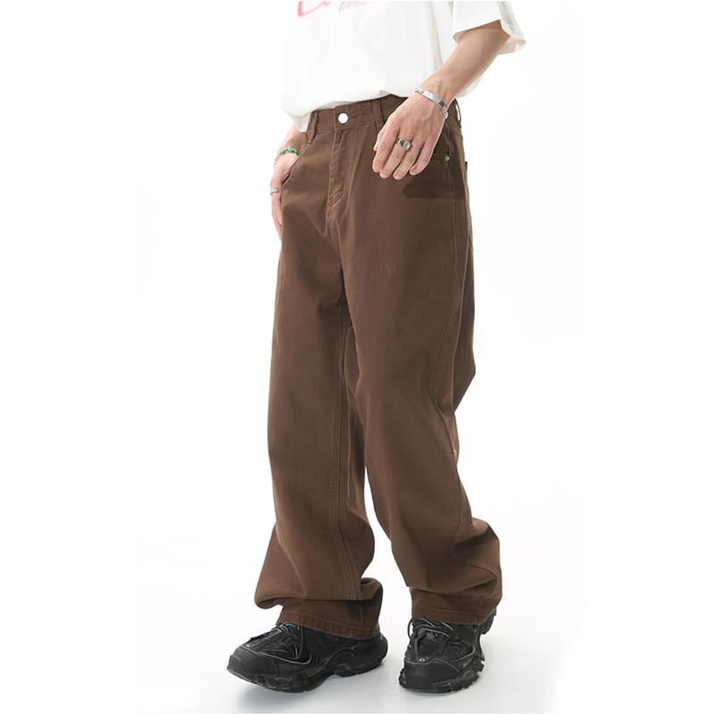 Men's Straight Loose Minimalist Jeans