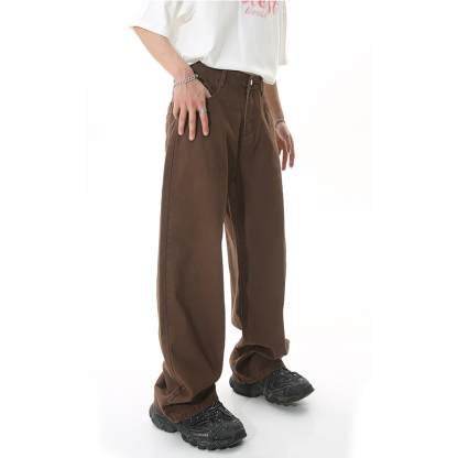 Men's Straight Loose Minimalist Jeans