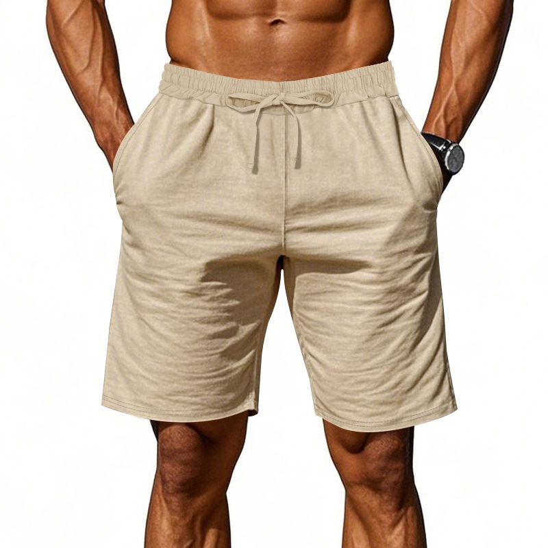 Men's Linen Summer Vacation Beach Shorts