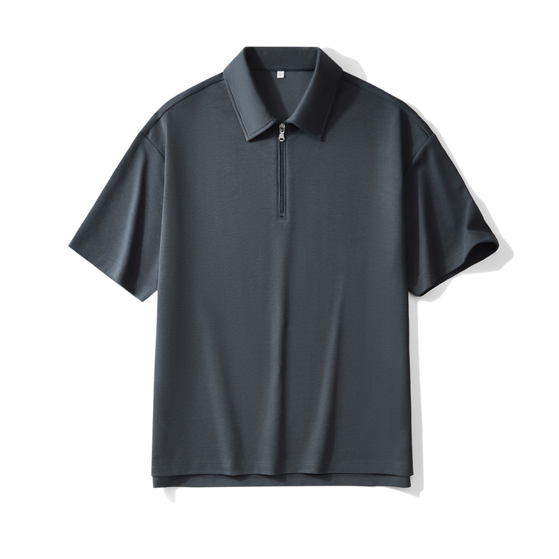 Men's Half Zip Polo Shirt, Short Sleeve Casual Top with Collar, Premium Comfort & Style