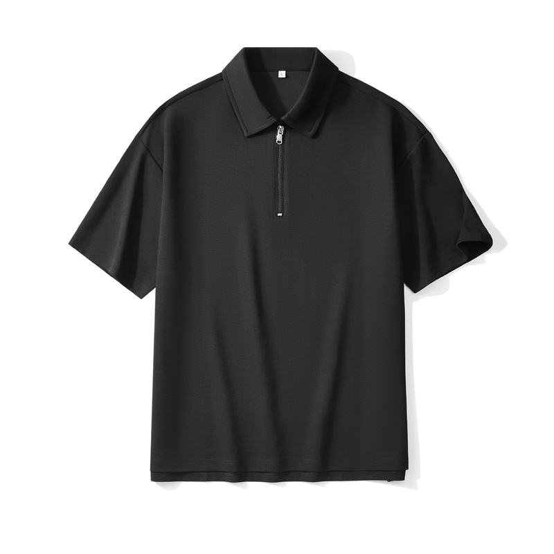 Men's Half Zip Polo Shirt, Short Sleeve Casual Top with Collar, Premium Comfort & Style