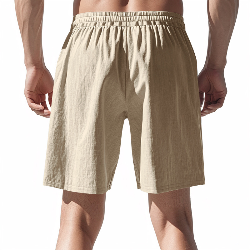 Men's Linen Summer Vacation Beach Shorts