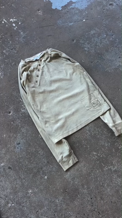 Punk Solid Color Crewneck Sweatshirt – Y2K Retro Long Sleeve Pullover Tee for Streetwear Style