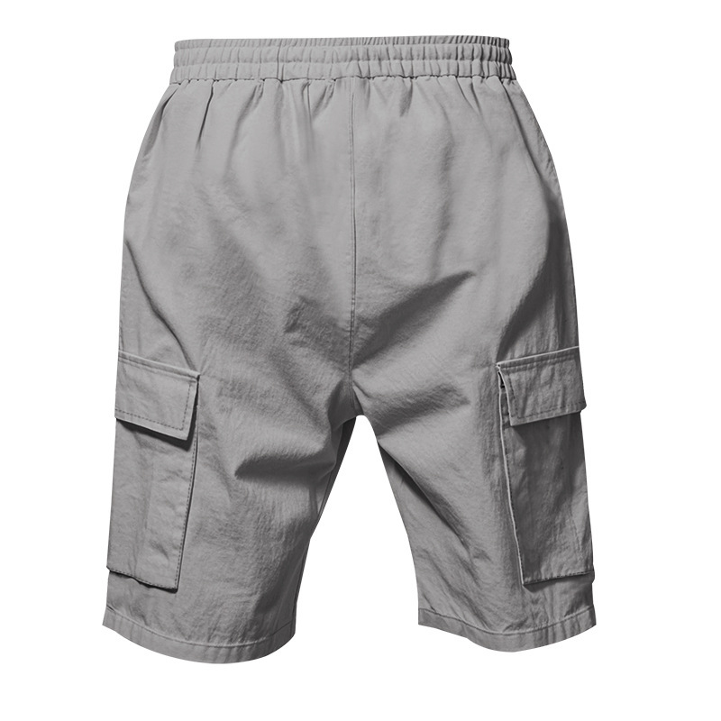 Men's Linen Multi-Pocket Cargo Shorts