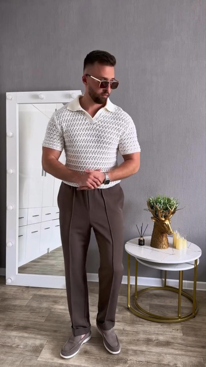 Men's Loose Summer High-End Drape Trousers