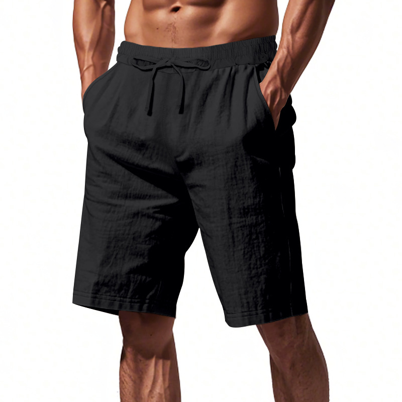 Men's Linen Summer Vacation Beach Shorts