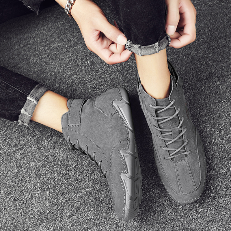 Waterproof Leather Barefoot Shoes - Ultra-Lightweight Anti-Slip Minimalist Sneakers For Hiking, Trail Running & Urban Adventure (All-Day Comfort & Weatherproof Design)