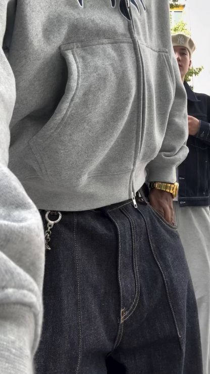 American Street Style Hoodie Set — Casual Loose Fit Hoodie and Straight Shorts, Unisex Fashion Outfit