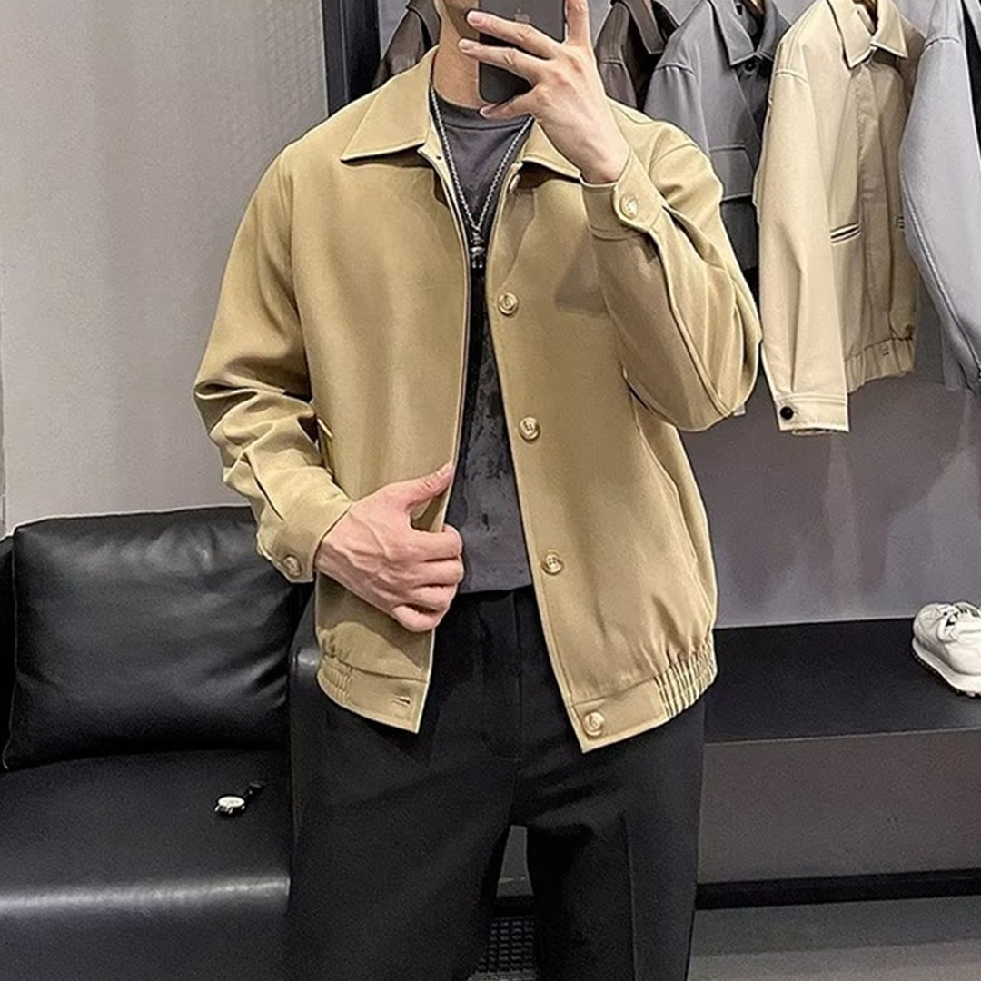 Jacket Men's Spring and Autumn High-end Light Luxury High-end Casual A