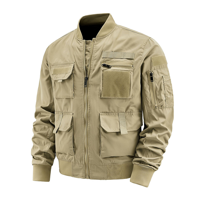 Mens Waterproof Mountain Camping Jacket - Multi-Pocket Outdoor Windbreaker With Hood, Lightweight Hiking Raincoat For Trekking, Travel & Urban Adventure