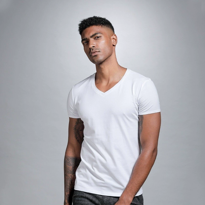 Men's Slim Fit V-Neck Tee