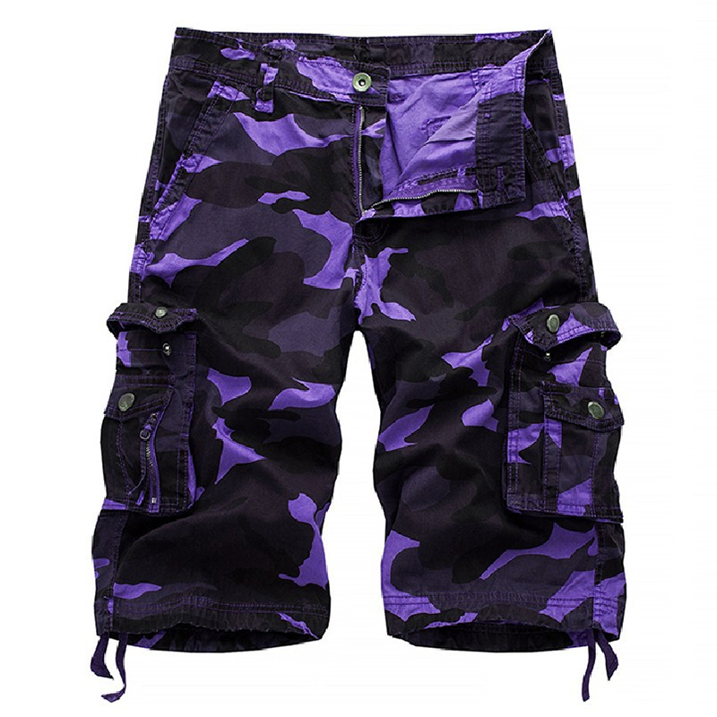 Men's Outdoor Camouflage Cargo Shorts,Beach Casual Shorts With Pockets