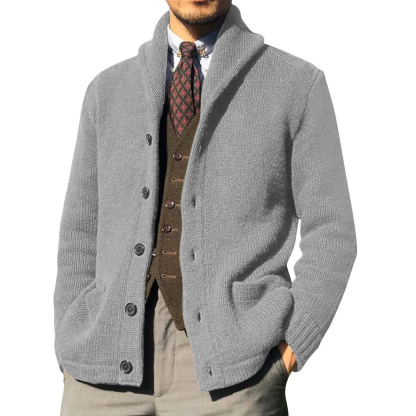 Jacket Men Thick Knitted