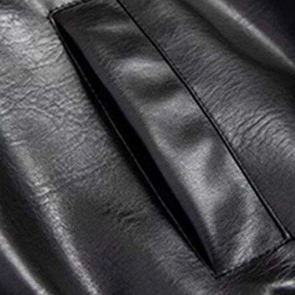 Autumn PU Leather Jacket For Men, High-End Look With Turn-Down Collar, Loose-Fit Casual Short Jacket With A Rebellious Edge, Versatile And Trendy, Perfect For Everyday Wear.