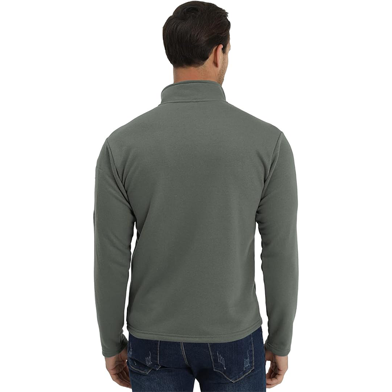 Men's USA Flag Graphic Pocket Pullover American Patriotic 1/4 Zip Stand Collar Long Sleeve Sweatshirts